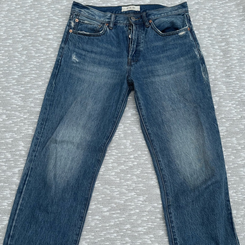 We The Free Blue Straight Jeans Classic Denim Style